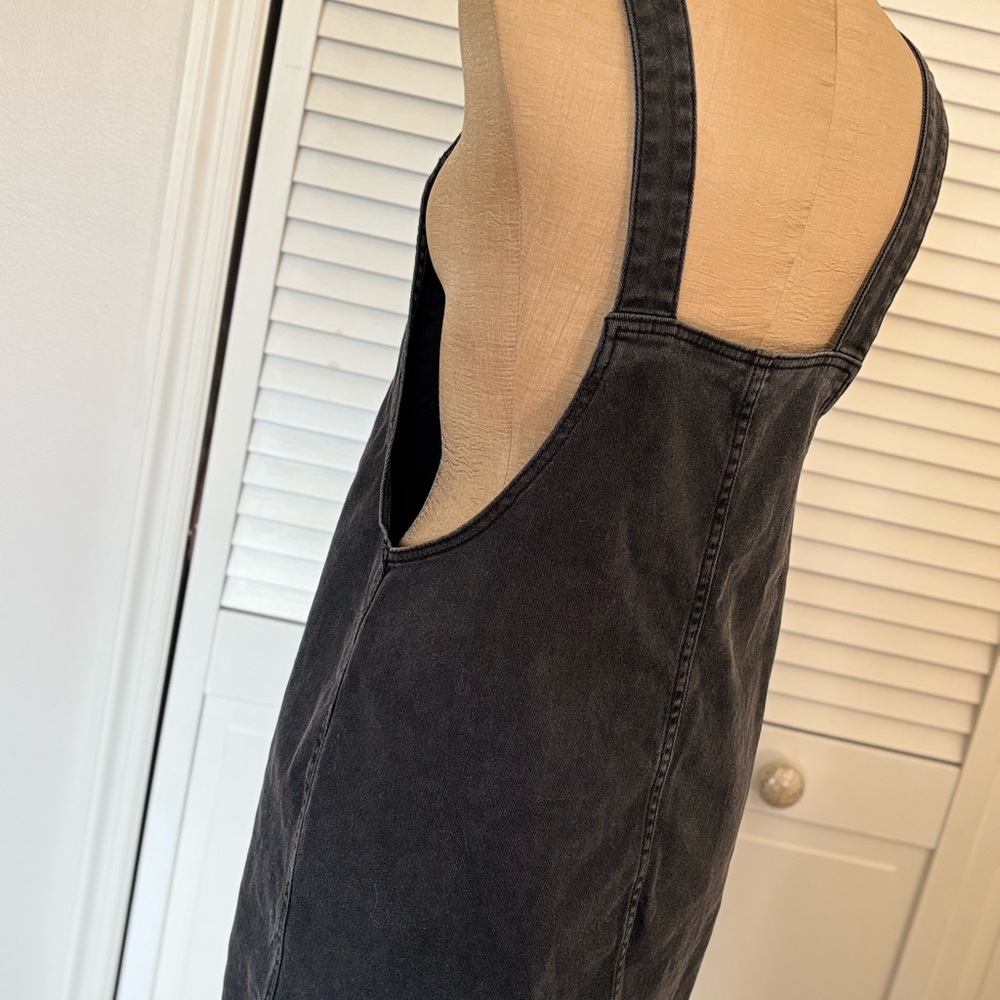 Black Denim Sleeveless Dress